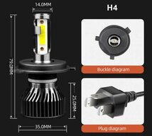 NCP NLP50 プロボックス 超爆光! H4 LED ヘッドライト ルームランプ バックランプ 6個セット トヨタ /h4/45/t31_画像2