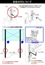 フェンス 目隠し 外構 diy 目隠しフェンス シンプル ルーバーフェンス フェンス高さ120cm 柱140cm 連結セット 境界 屋外 柵 アルミ 後付け_画像4