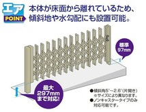 門扉 片開き アコーディオン フェンス アルミ 門扉 ゲート 伸縮門扉 アコーディオン門扉 DIY 三協アルミ エアリーナ2型 36S キャスターなし_画像3