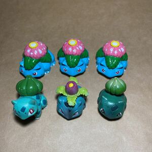 6体セット ポケモン モンコレ モンスターコレクション フィギュア TOMY 2004 フシギバナ フシギダネ フシギソウ