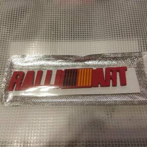 [ включая доставку ]RALLI ART( Ralliart ) 3D эмблема красный Mitsubishi 