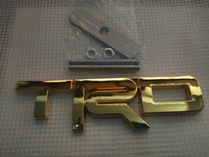 【送料込】TRD(トヨタテクノクラフト) 3Dエンブレム フロントグリル用 ゴールド 金属製 トヨタ　新型