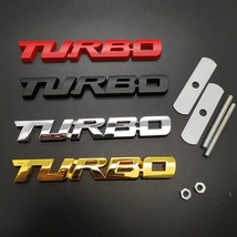 【送料込】TURBO 3Dエンブレム(Fグリル用) レッド金属製 ターボ車 HKS IHI ギャレット トラスト　_画像3