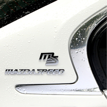 【送料込・在庫有】マツダスピード(MAZDASPEED) 3Dエンブレム シルバー　金属製　_画像2