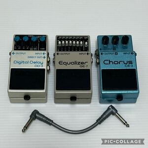 BOSS エフェクター chorus／digital delay／equclizer（CE-3・DD-3・GE-7）まとめ売り