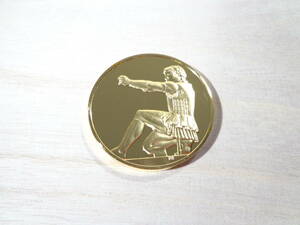 即決　 限定品 古代ギリシア神話 ヘラクレス 純金仕上げ 記念メダル 伝説の英雄 記章 芸術 章牌 建築彫刻 ライオンの兜 コイン 偉大な美術