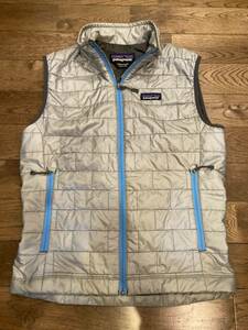 【美品】2012 PATAGONIA NANO PUFF VEST PRIMALOFT サイズXS メンズ Gray パタゴニア ナノパフベスト プリマロフト グレー　