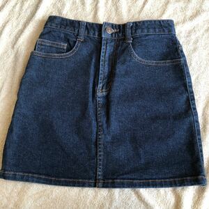 [ old clothes ] Cocolulu Denim skirt (74) navy blue 