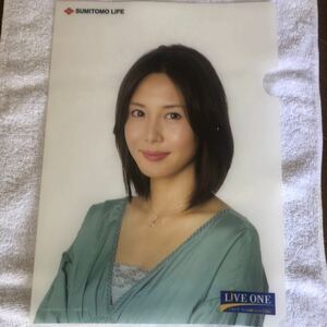 [Не продается] Nanako Matsushima Clear File (Blue) Sumitomo Life Live One неиспользованный