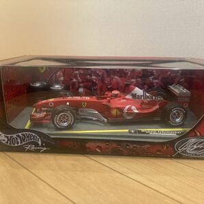 【マルボロ・ウェザリング仕様】1/18 マテル ホットウィール フェラーリ F2003-GA ミハエル シューマッハ レース汚れ FERRARI SCHUMACHERの画像9