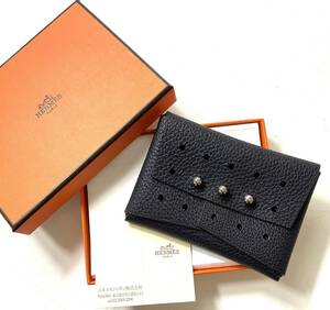 HERMES エルメス プティアッシュ コインケース "Perforated Change Purse" 新品 Petit h カードケース