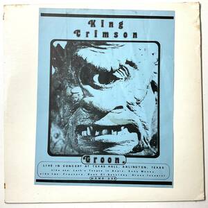 MEGA RARE King Crimson Live Groon US wizzard original vintage WAMB338 tmoq tmq boot *289 キングクリムゾン 太陽と戦慄 レコード LP 