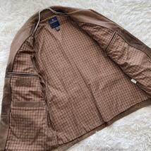 定価20万◎Brooks Brothers ブルックスブラザーズ 羊革 ライダースジャケット ラムレザージャケット 革ジャン ブルゾン コート Lサイズ_画像4