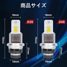 HID変換 LEDヘッドライトバルブ ロービーム ブルーバード シルフィー G10 D2R HID4灯式 H15.2～H17.11 日産 60000lm_画像3