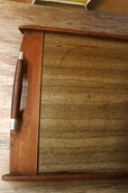 イギリス ヴィンテージ ティートレー 木製 ウッド キッチントレイ お盆/アンティーク ビンテージ レトロ_画像3