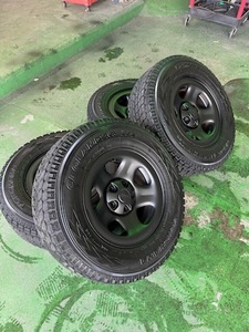 235/70R15 103Q 4本 ヨコハマ GEOLANDARG072 ジオランダー 中古スタッドレス JEEP　SW付き（中古）