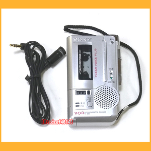 ●マイクロカセットコーダー●SONY M-850 動作品 VOR録音対応 オーディオテクニカ ステレオマイクロホン AT9842 付き●