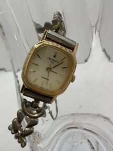 【ORIENT】クォーツ レディース腕時計　中古品　電池交換済み　稼動品