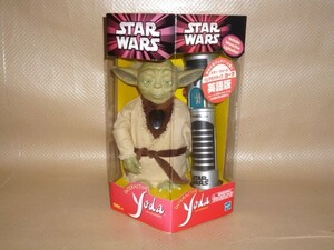  Tommy TOMY Star Wars inter laktib Yoda English version figure light saver unopened 