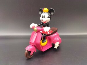 レトロ ゼンマイおもちゃ スクーター ディズニー ミニーマウス ディズニーシー ゼンマイ式 ぜんまい 物 当時物 アンティーク 昭和レトロ 