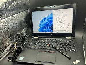 送料無料★動作Lenovo Yoga 260１６GB SSD 256GBACアダプター 専用ペン タブレット２in1タッチパネルカメラ 