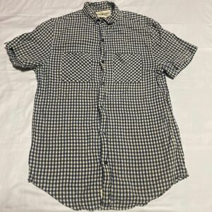 k45 DENIM&SUPPLY RALPH LAUREN 半袖チェックシャツ サイズS表記 インド製