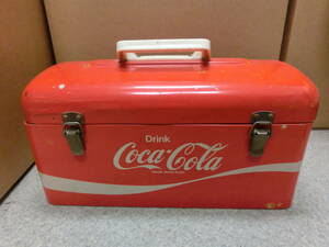 中古品 保管品 Coca-Cola コカ・コーラ ランチボックス 昭和 レトロ 缶 収納 小物入れ 雑貨 インテリア/激安1円スタート