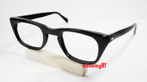 1960s ナイロン製ビンテージBLACK眼鏡フレーム Criss 黒NYLON ブラック Vintage アメリカ製 USA希少ウエリントンメガネ_画像4