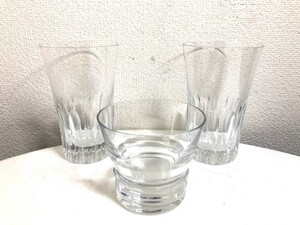 Baccarat バカラ グラス ロックグラス 3点セット ヴィータタンブラー クリスタル 