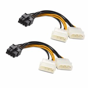 2本セット Cable Matters 8ピン PCIe Molex電源ケーブル