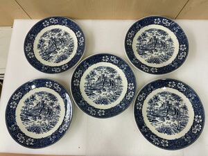 RM6310 飾皿　アンティーク皿　飾りプレート　骨董品　柄食器 1201