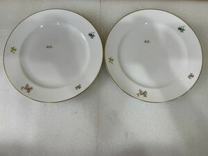 RM6623 食器 OKURA CHINA 大倉陶園　花柄 散らし小花　プレート 大皿 1227