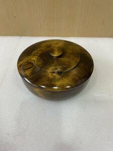 RM6485 清内路ロクロ 煎茶道具 蓋付 木製 菓子器 茶碗 1216