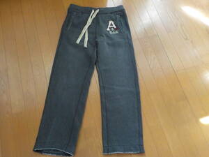  Abercrombie&Fitch★アバクロ★スエット★パンツ★ダメージ加工★メンズ★グレイ色（XS）