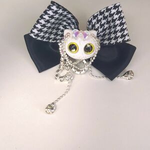 カスタム ボールペン用 猫 リボン ビーズ ハンドメイド デコパーツ キャラクターパーツ diyパーツ