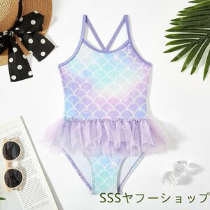  школьный купальник женщина One-piece юбка модель Kids человек рыба . девочка школьный купальник модный море голубой горячие источники бассейн 7~8 лет для 