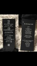 極美品/XL-3L●コーチ COACH ラムレザージャケット ライダース シングル ブルゾン 羊革 胸元ロゴ金具 ロゴチャーム 裏地シグネチャー柄　_画像8