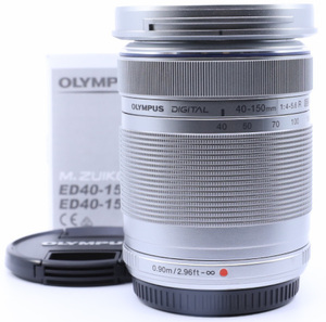 ＜未使用品＞ OLYMPUS 望遠ズームレンズ M.ZUIKO DIGITAL ED 40-150mm F4.0-5.6 R シルバー