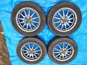 アルミホイール　175/65r14中古タイヤ付き　４本セット