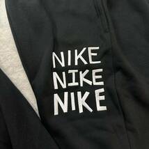 新品未使用 NIKE 2XLサイズ ナイキ スウェット 上下 セットアップ 裏起毛 ブラック 黒 人気ロゴ 刺繍 トレーナー ジョガーパンツ 正規品_画像5