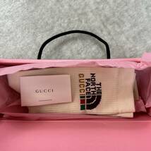 新品未使用 Mサイズ THE NORTH FACE GUCCI ノースフェイス グッチ コラボ クルーソックス レア メンズ レディース イタリア製 正規品_画像4