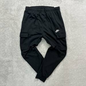 新品未使用 NIKE 2XLサイズ ナイキ NSW FT クラブ カーゴパンツ スウェット ジョガーパンツ ボトムス ブラック 定番 人気 黒 国内正規品