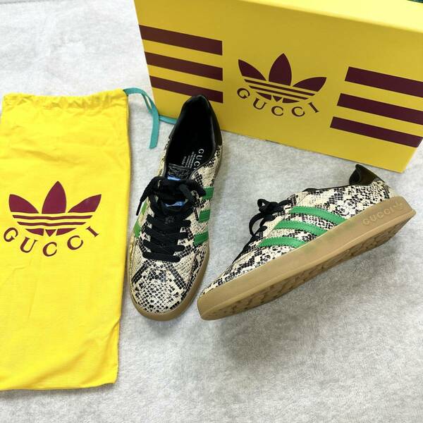 26.0cm 新品未使用 adidas GUCCI GAZELLE アディダス グッチ ガゼル コラボ 限定 レア ガッツレー パイソン スニーカー シューズ 正規品