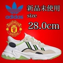 新品未使用 28.0cm adidas マンチェスター ユナイテッド OZWEEGO オズウィーゴ スニーカー シューズ コラボ マンU アディダス 箱有り_画像1