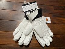 ★23-24 デサント DESCENTE GLOVE DWAWJD53 ホワイト sizeL 本革 レザースノーグローブ スノーボード 5本指 手袋 新品未使用 スキー_画像2