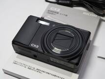 ■RICOH リコー コンパクトデジカメ CX2 ブラック 美品 送料無料_画像2