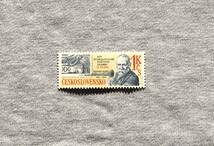 W142　チェコスロバキア　1981　切手の日記念　1種　単片切手1枚_画像2