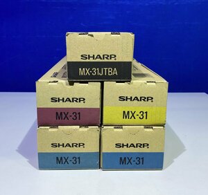 【越谷発】純正未使用品【SHARP】MX-31JT トナーカートリッジ４色（BA×1、CA×2、MA×1、YA×1）合計５本セット（35850）