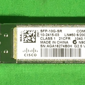 【埼玉発】【CISCO】 10G BASE SFP+モジュール SFP-10G-SR（10-2415-03）10個セット 【9-1913~27】の画像2