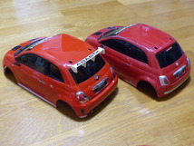 中古　タミヤ　アバルト500アセットコルセ （ TAMIYA FIAT ABARTH 500 ASSETTO CORSE）とジャンク　フィアット500_画像3